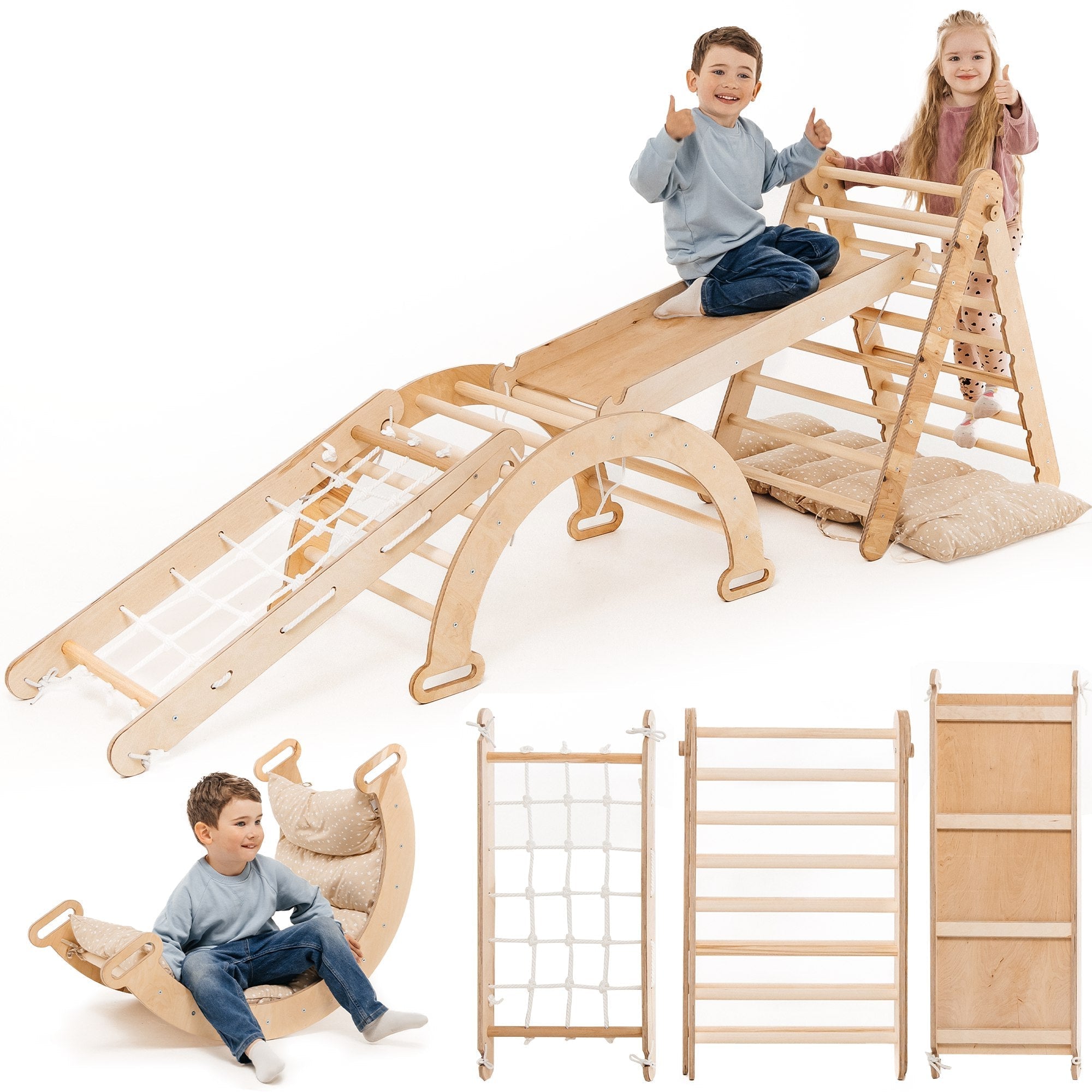 Premium Klettergerüst „Entdecker“ (5-in-1)
