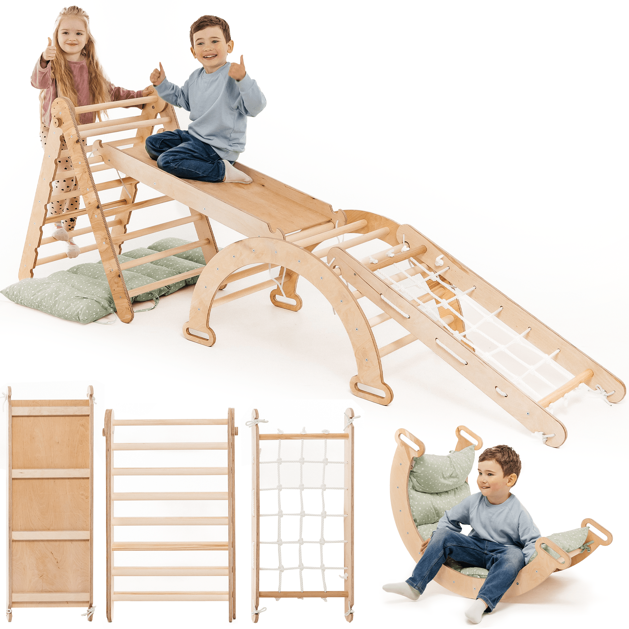 Premium Klettergerüst „Entdecker“ (5-in-1)