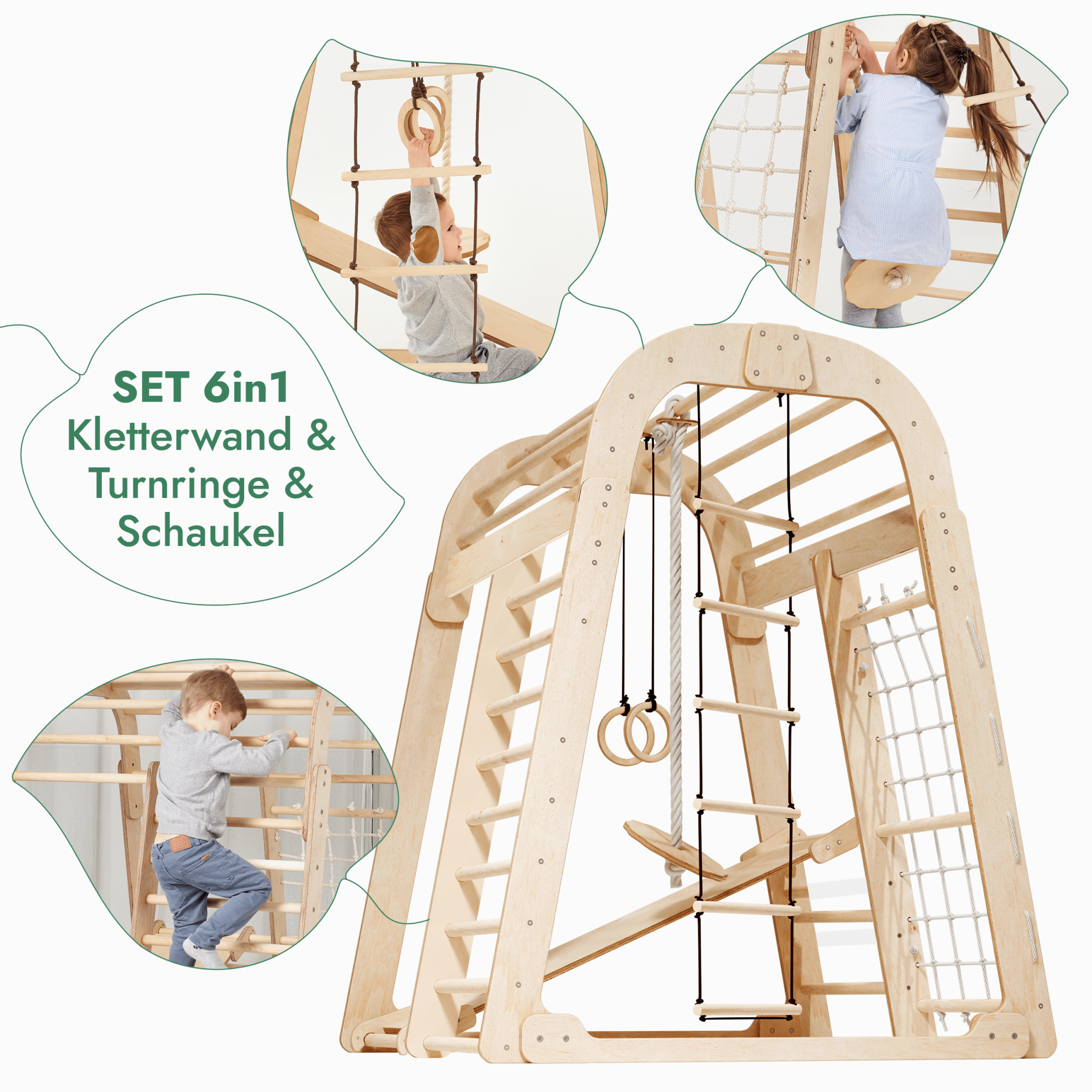 Indoor-Spielplatz „Gigant“ (6-in-1)