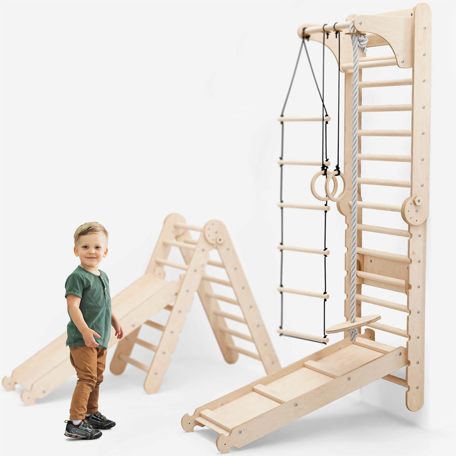 Massivholz-Turnwand „Athlet“ (6-in-1)