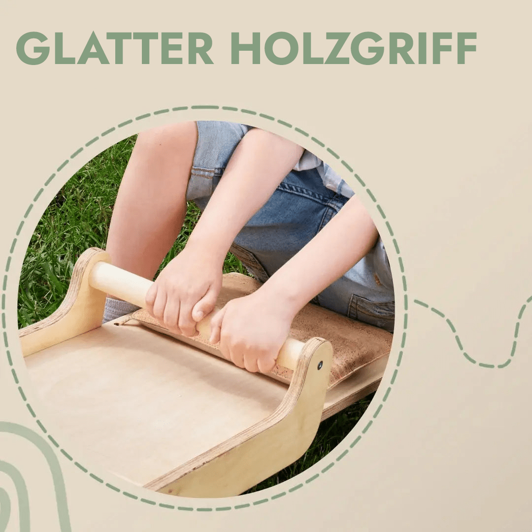 Montessori Holz-Wippe „Duo“ für Kleinkinder - KletterKumpel