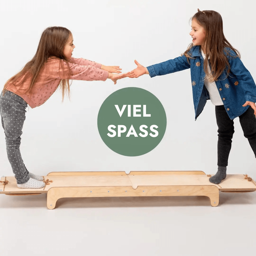 Montessori Holz-Wippe „Duo“ für Kleinkinder - KletterKumpel