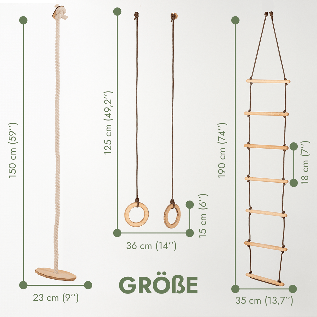 Indoor Schaukel- & Kletterset (3-teilig)