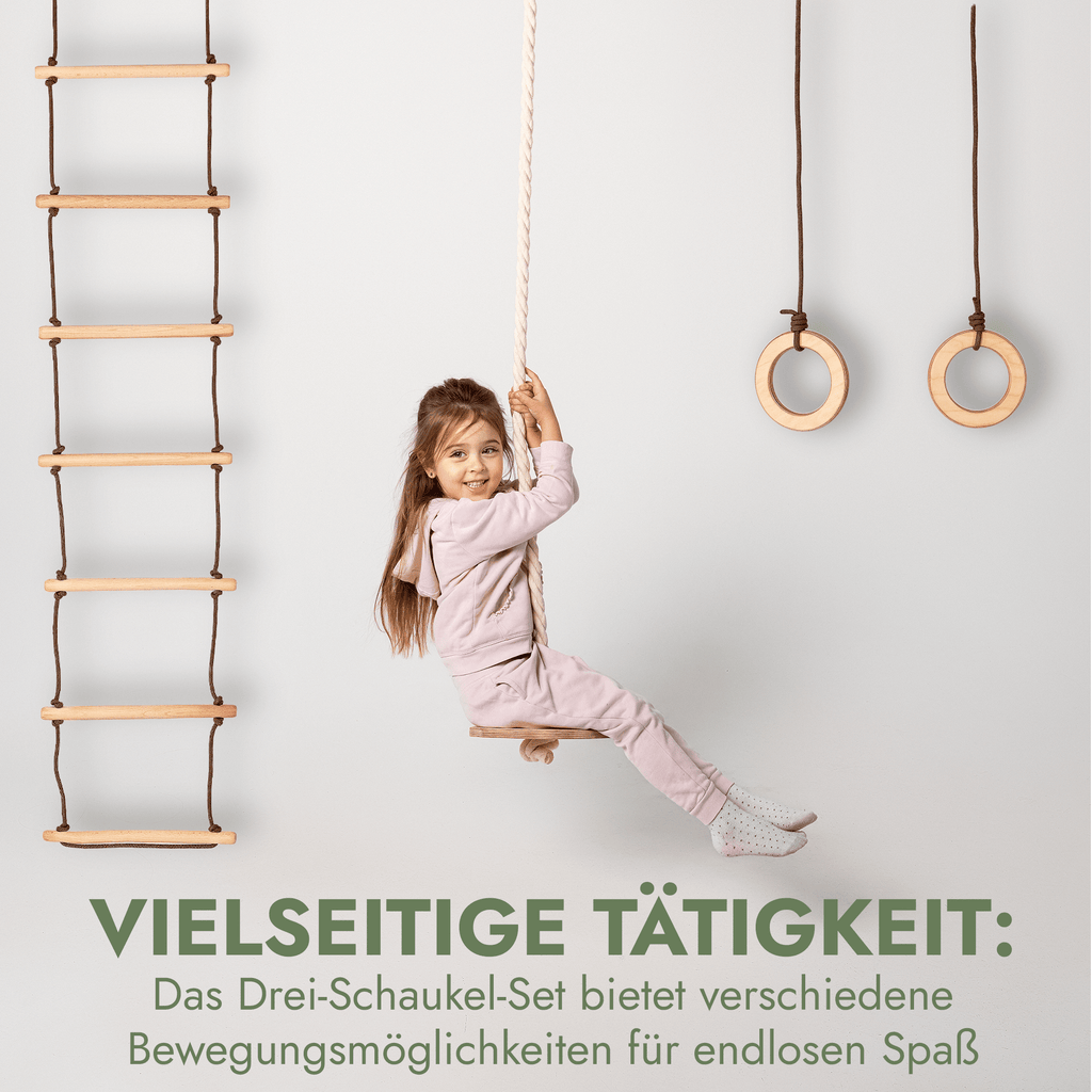 Indoor Schaukel- & Kletterset (3-teilig)