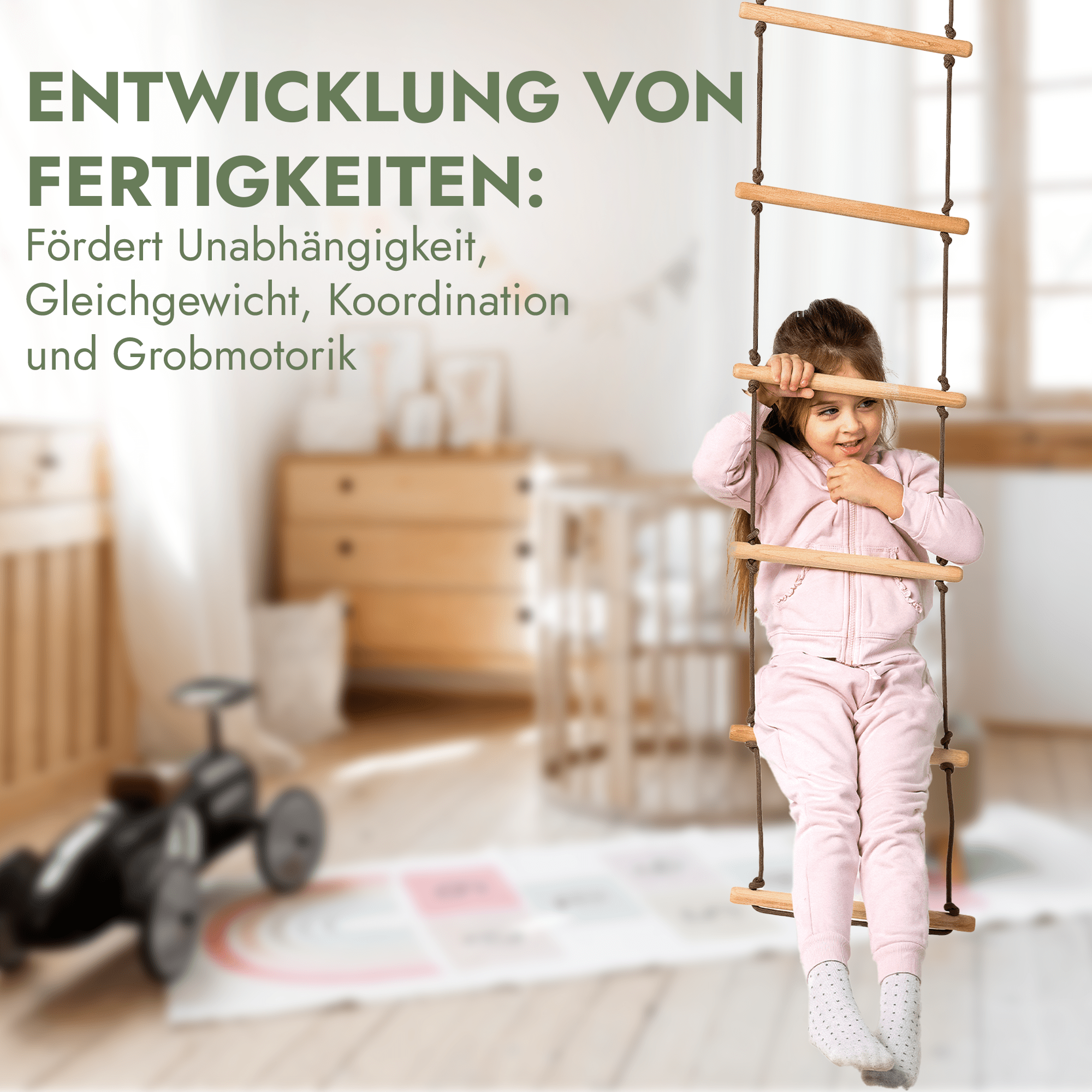 Indoor Schaukel- & Kletterset (3-teilig)